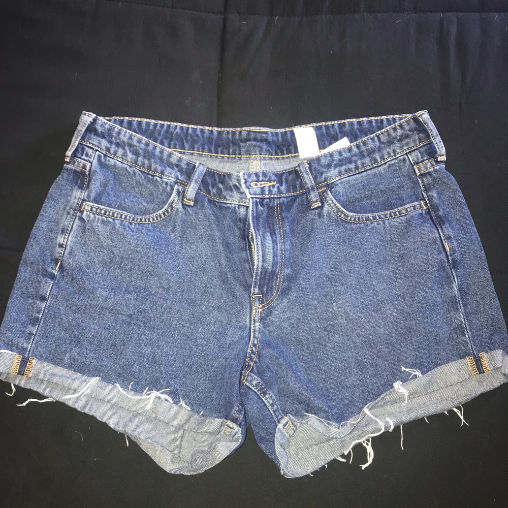 & Denim regular waist shorts